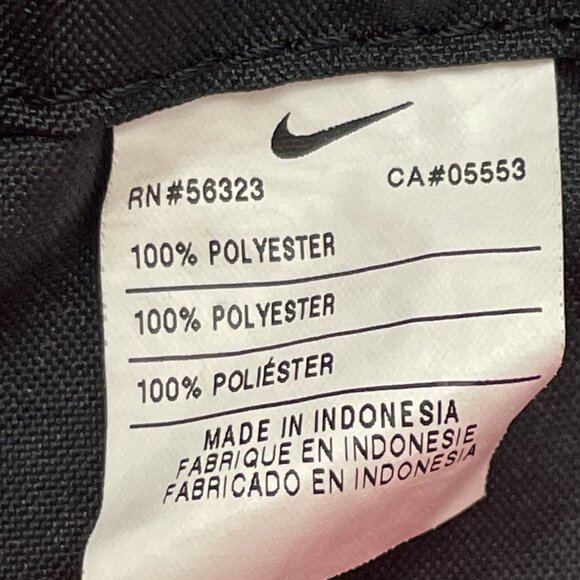 Nike Drawstring Backpack Bag Cinch Swoosh Logo Pink Black Gym Sports - Picture 8 of 8